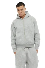 Garms 84K Zip Up Hoodie Grey (3)