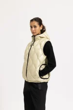 Garms Affiliated Hybrid Down Jacket Cream (4)