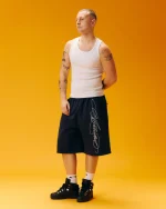 Garms Affiliated Overline Shorts Navy (6)