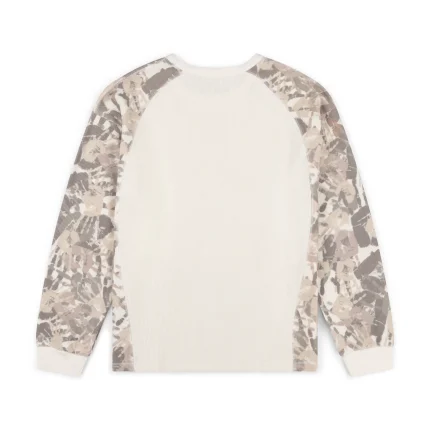 Garms Affiliated Reach Camo Waffle Longsleeve Cream (6)