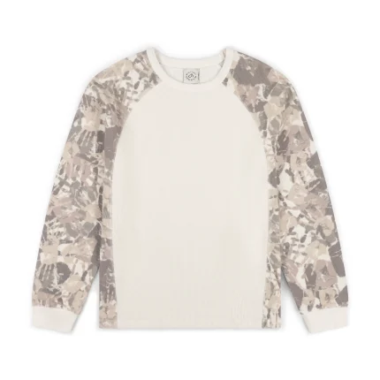 Garms Affiliated Reach Camo Waffle Longsleeve Cream (7)
