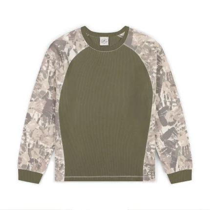 Garms Affiliated Reach Camo Waffle Longsleeve Green (1)