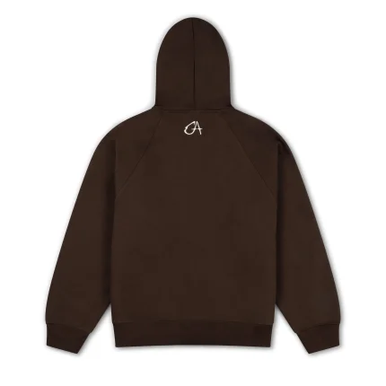 Garms Affiliated Signature Zip Up Hoodie Brown (3)