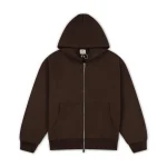 Garms Affiliated Signature Zip Up Hoodie Brown (4)