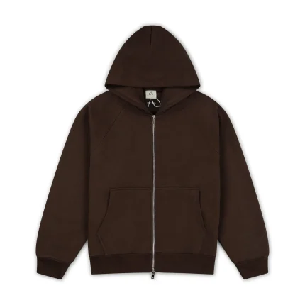 Garms Affiliated Signature Zip Up Hoodie Brown (4)