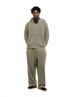 Garms Affiliated Waffle Uncuffed Jogger Dust Olive (4)