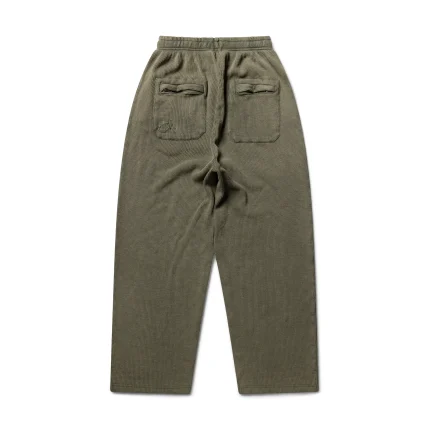 Garms Affiliated Waffle Uncuffed Jogger Dust Olive (5)