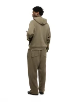 Garms Affiliated Waffle Uncuffed Jogger Oxide Brown (3)