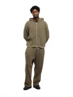 Garms Affiliated Waffle Uncuffed Jogger Oxide Brown (4)
