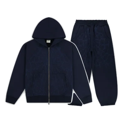 Garms Affiliated 84K Zip Up Tracksuit– Navy (5)