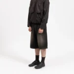 Garms Affiliated Denim Shorts Smoked Earth (2)