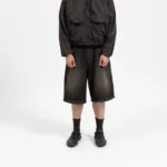 Garms Affiliated Denim Shorts Smoked Earth (3)