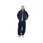 Garms Affiliated Signature Uncuffed Joggers Navy (1)