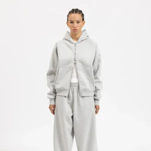 Garms Affiliated Signature Zip up Hoodie Grey Marl (6)
