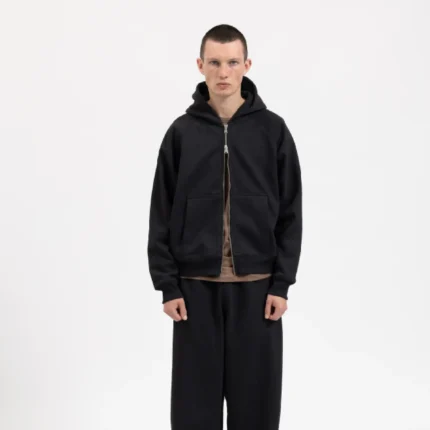 Garms Affiliated Signature Zip up Hoodie Vintage Black (5)