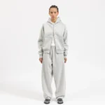 Garms Affiliated Signature Zip up Tracksuit Grey Marl (2)
