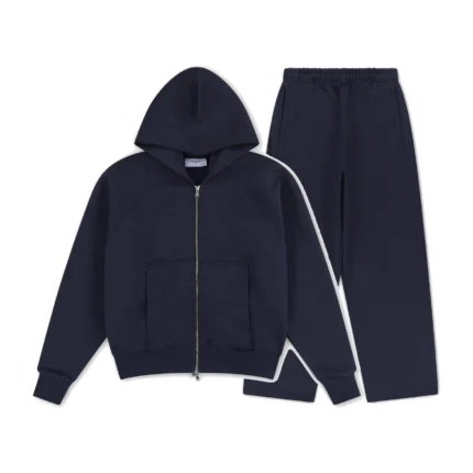 Garms Affiliated Signature Zip up Tracksuit Navy (6)
