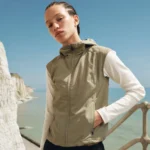 Garms Affiliated Women's Contour Hooded Vest Sage (2)